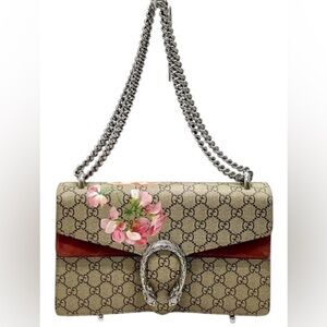 GUCCI “GG” Blooms Supreme Dionysus Shoulder Bag (Full Size,) Authentic. EUC